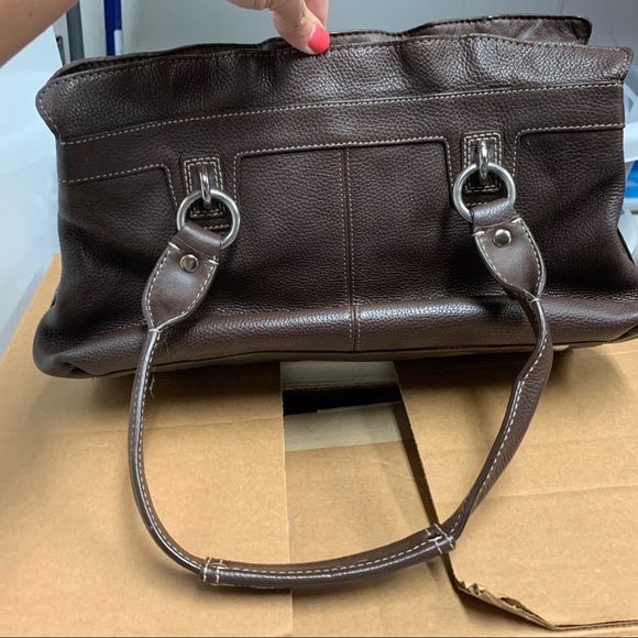 Brown leather coach purse - Picture 4 of 6